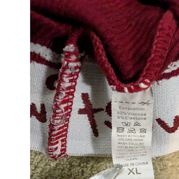 Plus Size XL Lingerie Sweet Bra Bralette Maroon White Crop Top Lightweight Sleep - Picture 3 of 3